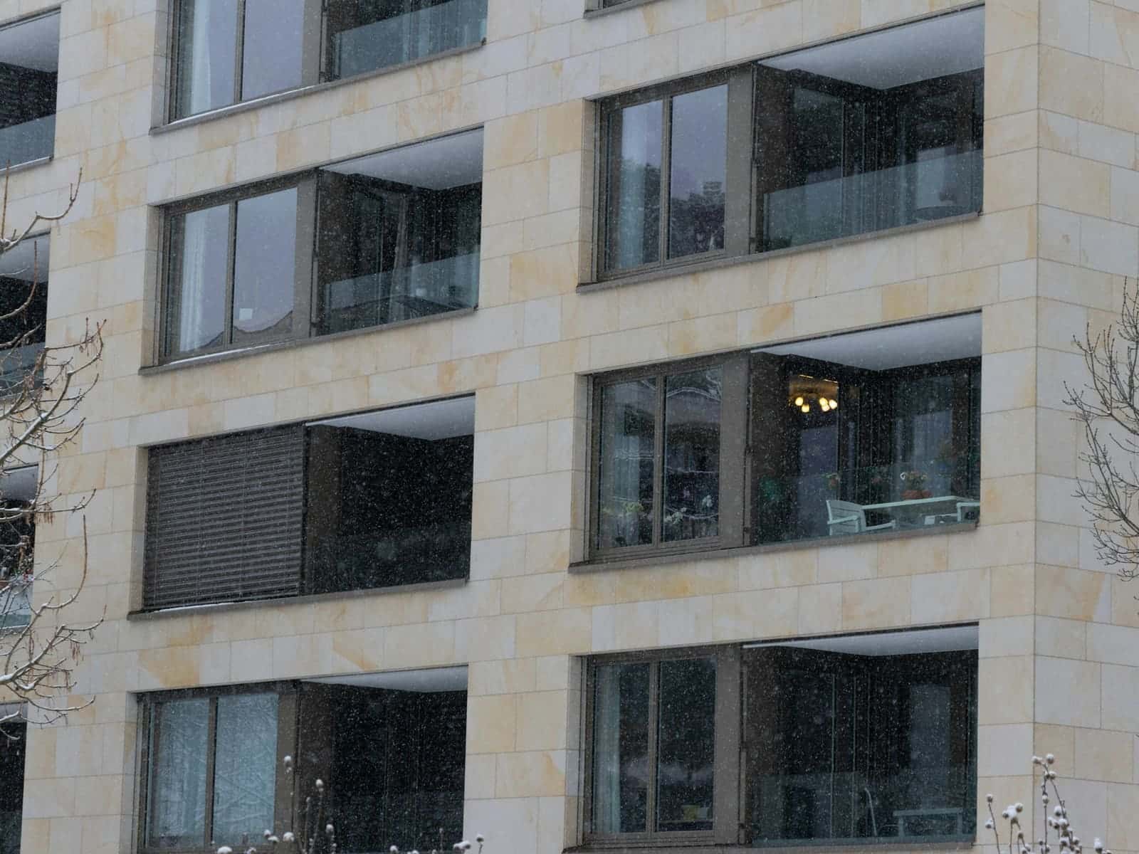 Modern Swiss apartment building