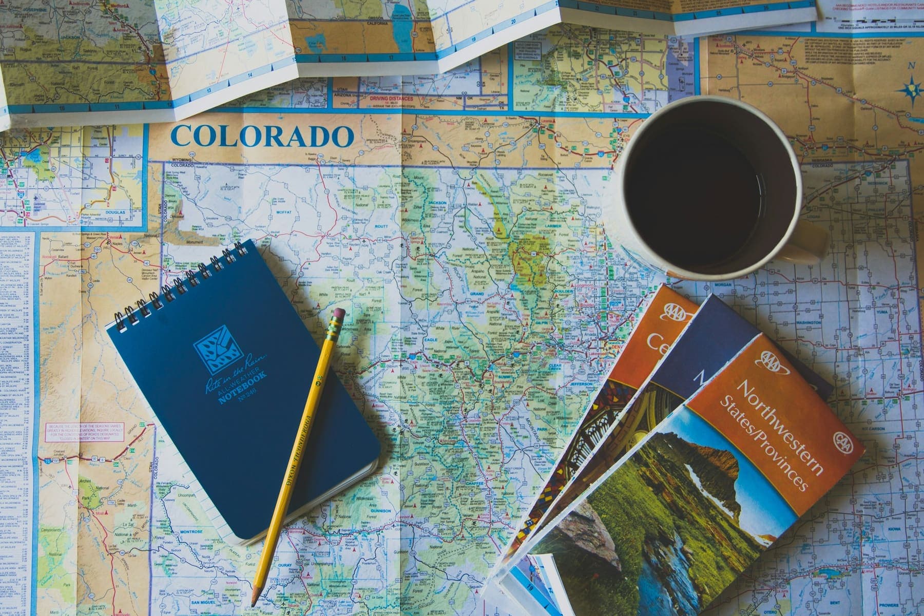 Planning a trip on a map